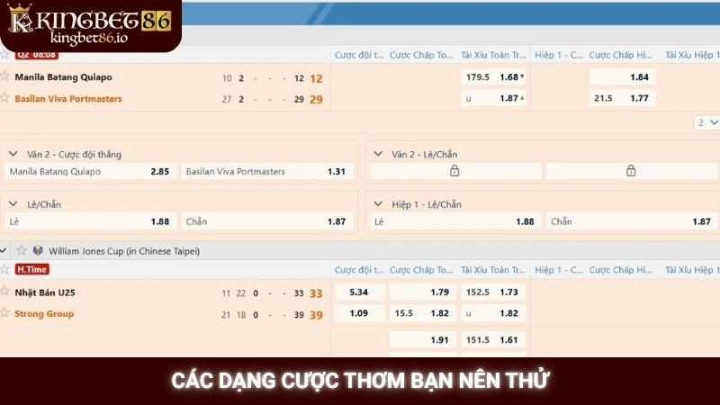 Các dạng cược thơm bạn nên thử